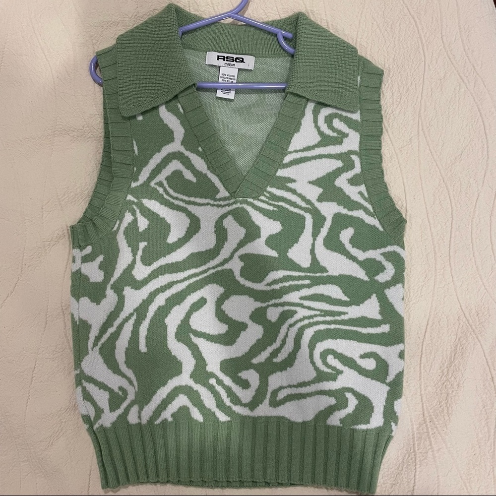 NEW Green Tank with White Swirls from Tillys